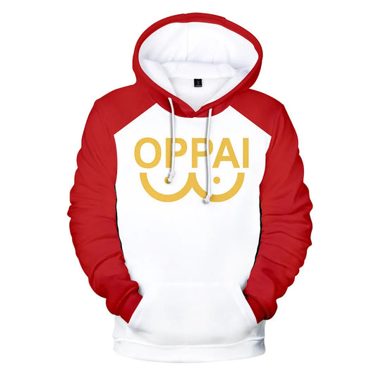 Anime Saitama Oppai 3D Digital Printing Hoodies Men Women Long Sleeve Hoodie Sweatshirt Fashion Harajuku Jacket Cosplay Costume
