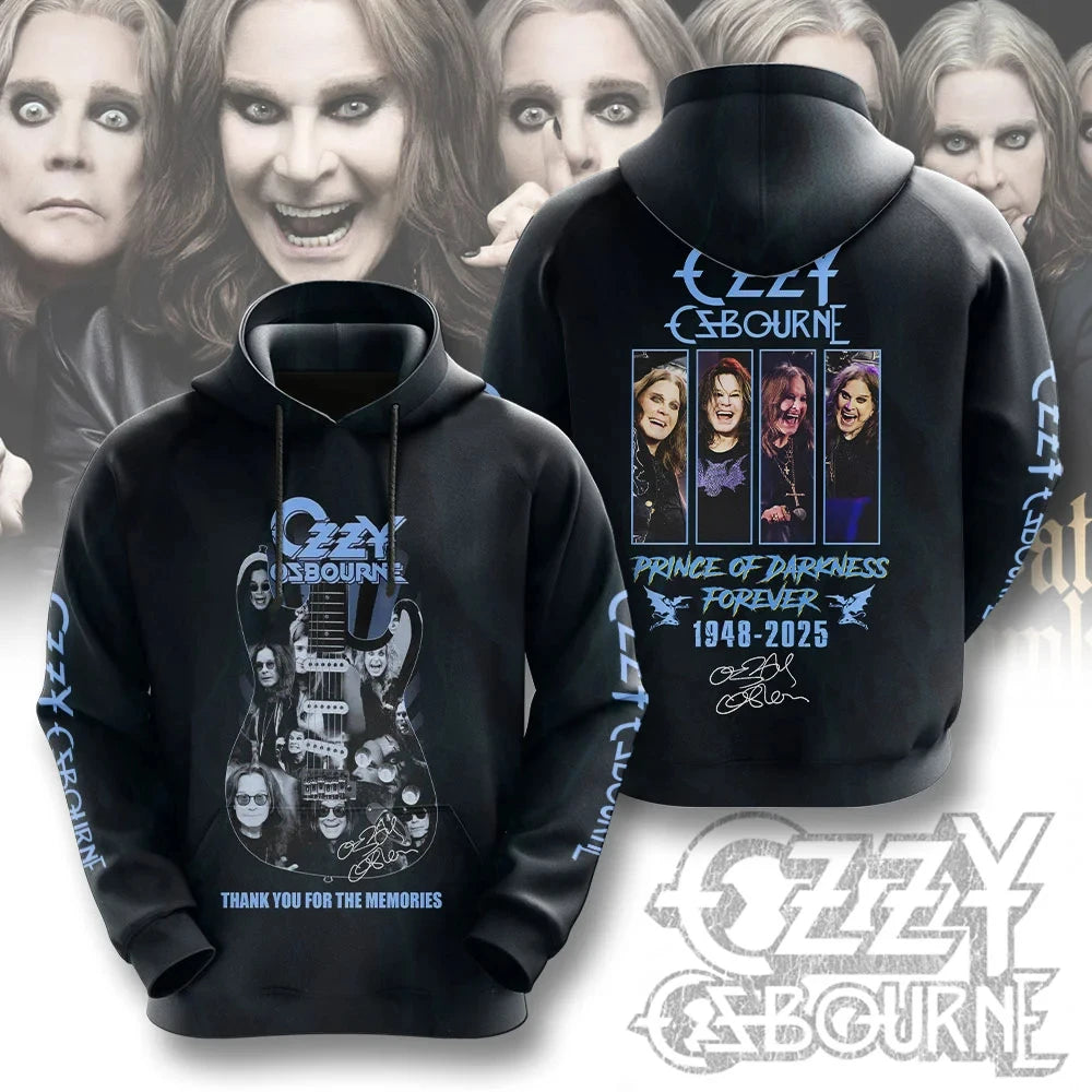Rock Band Ozzy Osbourne 3d Print Hoodies Men Women Fashion Oversized Hoodie Sweatshirt Adult Clothing Fans Coat Mens Hoodie Y2k