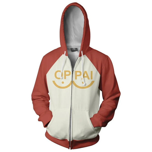 Anime Saitama Oppai 3D Digital Printing Hoodies Men Women Long Sleeve Hoodie Sweatshirt Fashion Harajuku Jacket Cosplay Costume