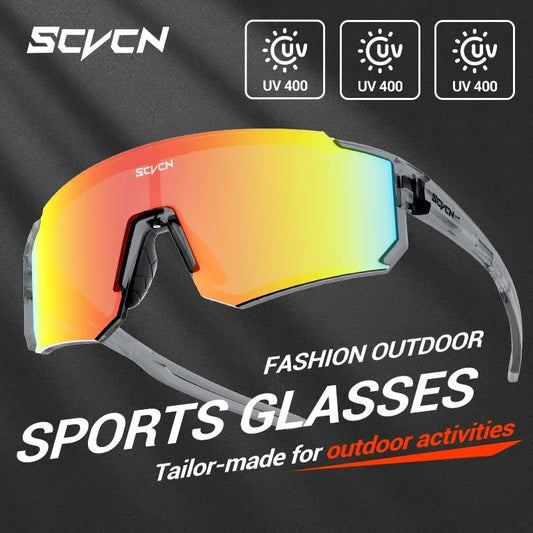 SCVCN Women Sports Sunglasses Pink Fashion Cycling Glassesfor Men Street Shades Driving UV400 Bike Bicycle Hiking Golf Baseball