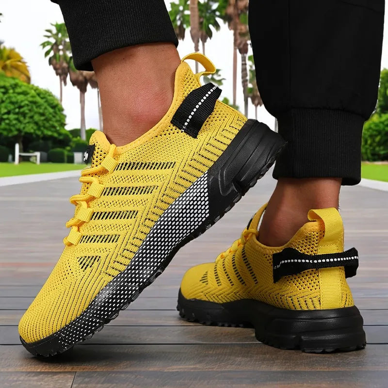 New Men's Sneakers Thick Sole Comfortable Casual Shoes Lightweight Breathable Fashion Running Shoes Luxury Male Tenis Masculino