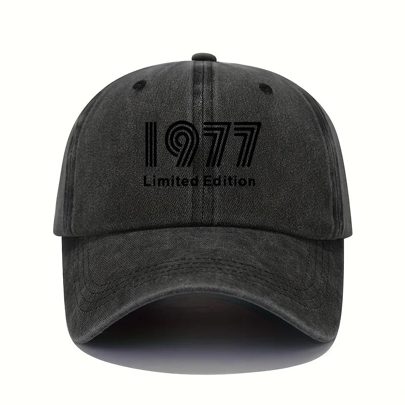 Print Washed Cotton Baseball Cap for Men Women Vintage Casual Peaked Caps Outdoor Running Sun Hat Adjustable Soft Top