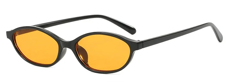 Cute Oval Small Frame Sunglasses Women New Retro Style Sexy brown Sun Glasses Ladies trendy Fashion Decorative Shades Eyeglass