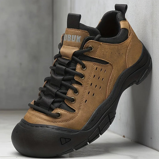 Men's Casual Large-Size Sneakers, Comfortable for All Seasons, Lace-Up Men's Shoes, Non-Slip and Wear-Resistant Hiking Shoes, Walking Shoes, Breathable Uppers, Suitable for Daily Wear, Outdoor Travel, Hiking, Trekking, Busine