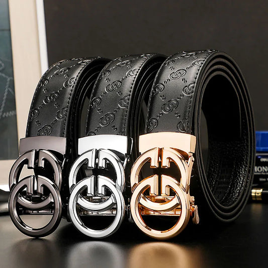 New wide 3.4cm Women's Belt Formal Leather Canvas Belt Women High Quality Metal Buckle Male Belt for men jeans work belt