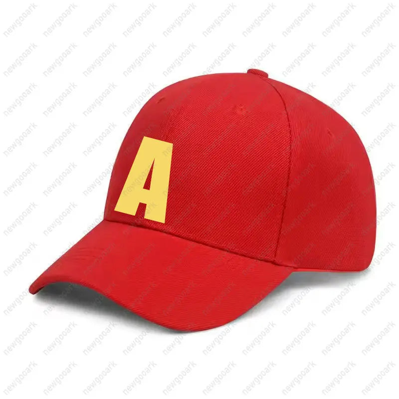 Alvin and The Chipmunks Red Adjustable Baseball Cap Unisex S/P Movie Promo Geek Animation Graphic A/S/T Sun Hats Woman Man