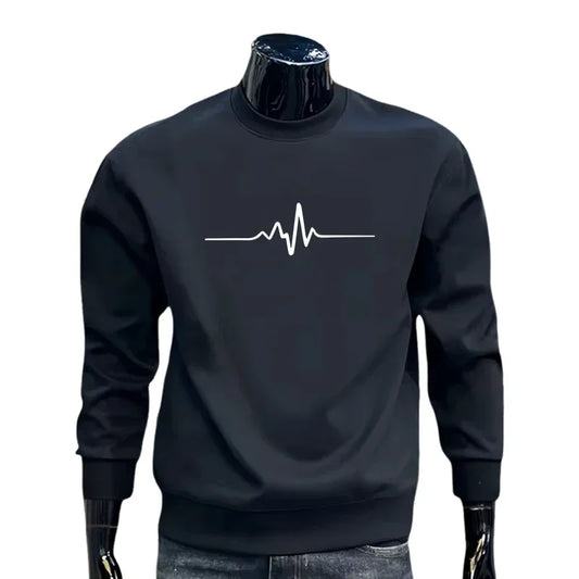 Autumn Winter Hot Sales Men's Sweatshirts Print O-Neck High Quality Casual Man Popular Sports Pullover Jogging Daily Simplicity