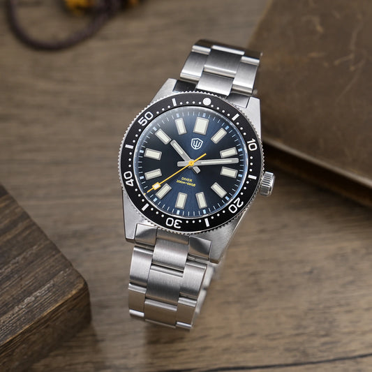 Watchdives WD1965 Luxury Men's Watch VH31 Sweep Second Quartz Movement 38mm Watch Night Light 20Bar Waterproof Watches