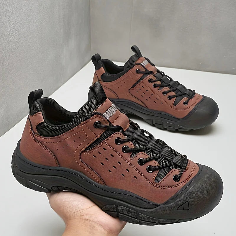 Men's Casual Large-Size Sneakers, Comfortable for All Seasons, Lace-Up Men's Shoes, Non-Slip and Wear-Resistant Hiking Shoes, Walking Shoes, Breathable Uppers, Suitable for Daily Wear, Outdoor Travel, Hiking, Trekking, Busine