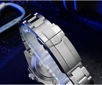 San Martin Luxury GMT Hangzhou 6460 Men Automatic Mechanical Watch Business Sports Waterproof 200m Sapphire Full Luminous SN0016