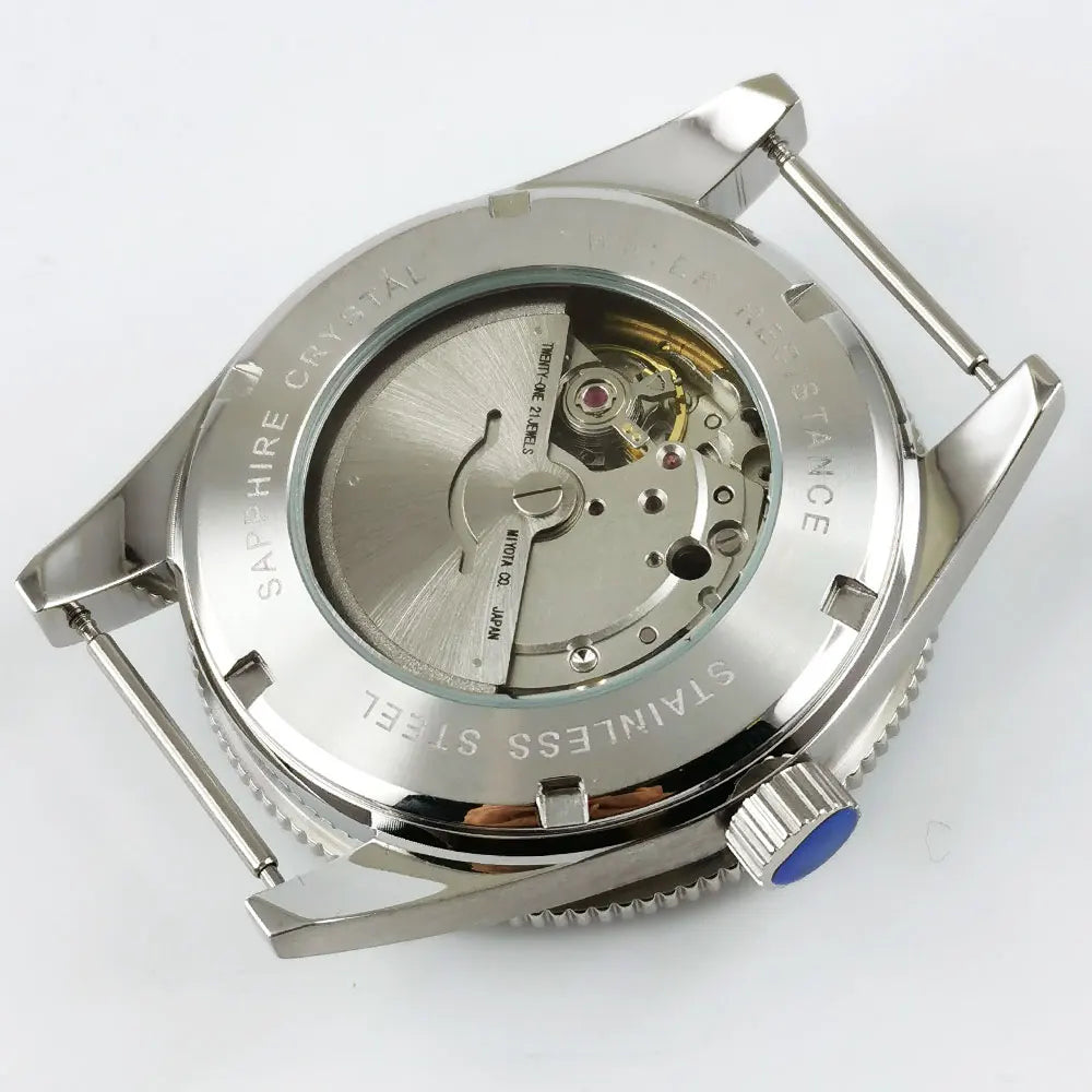 Custom Logo NH35 Movement Watch 10bars Mens 41mm Sapphire Ceramic Bezel Male Mechanical Clock Diver Sports Automatic Wristwatch