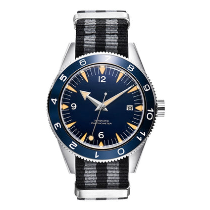 Custom Logo NH35 Movement Watch 10bars Mens 41mm Sapphire Ceramic Bezel Male Mechanical Clock Diver Sports Automatic Wristwatch