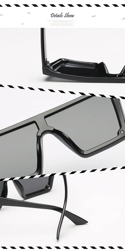 SHAUNA Flat Top Classic Square Sunglasses Woman Brand Designer Purple Mirror Coating Shades UV400