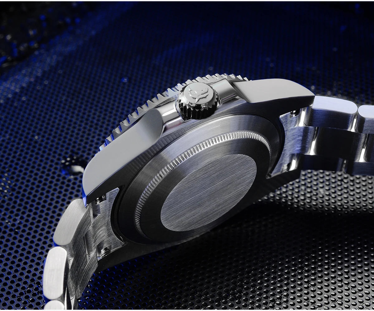 San Martin Luxury GMT Hangzhou 6460 Men Automatic Mechanical Watch Business Sports Waterproof 200m Sapphire Full Luminous SN0016