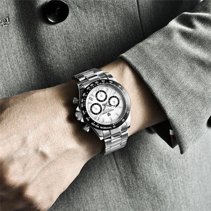 New PAGANI DESIGN PD1644 Luxury Men's Quartz Watch Automatic date Wristwatches Sport 100m Waterproof Chronograph Men Gift