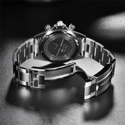 New PAGANI DESIGN PD1644 Luxury Men's Quartz Watch Automatic date Wristwatches Sport 100m Waterproof Chronograph Men Gift
