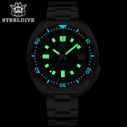 STEELDIVE SD1970 Automatic Mechanical Diver Watch Captain Willard NH35 Watches TURTLE Homage Water Resistant 200M Dive Watch Men