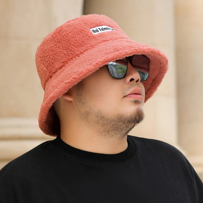 Dad Winter Plus Size Fisherman Hats Male Warm Fleece Snow Panama Hat Big Head Man Large Size Felt Bucket Hats 54-58CM 58-63CM