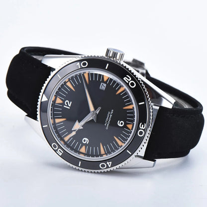 Custom Logo NH35 Movement Watch 10bars Mens 41mm Sapphire Ceramic Bezel Male Mechanical Clock Diver Sports Automatic Wristwatch