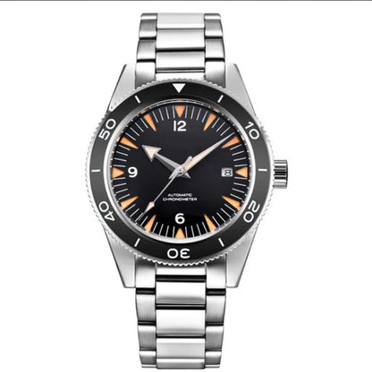 Custom Logo NH35 Movement Watch 10bars Mens 41mm Sapphire Ceramic Bezel Male Mechanical Clock Diver Sports Automatic Wristwatch