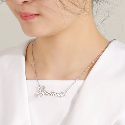 Sipuris Custom Name Necklace Personalized Golden Choker Stainless Steel Necklace For Women Man Customized Jewelry Weddings Gifts