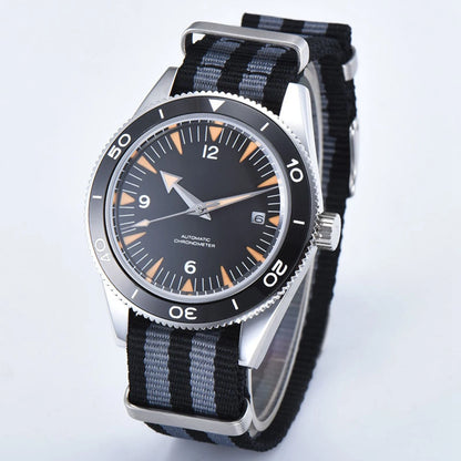 Custom Logo NH35 Movement Watch 10bars Mens 41mm Sapphire Ceramic Bezel Male Mechanical Clock Diver Sports Automatic Wristwatch