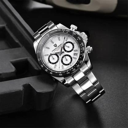 New PAGANI DESIGN PD1644 Luxury Men's Quartz Watch Automatic date Wristwatches Sport 100m Waterproof Chronograph Men Gift