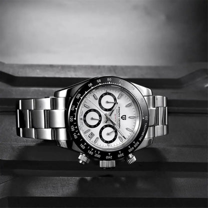 New PAGANI DESIGN PD1644 Luxury Men's Quartz Watch Automatic date Wristwatches Sport 100m Waterproof Chronograph Men Gift