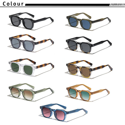 HBK New Square Retro Sunglasses Men Fashion Punk Sun Glasses Women Travel Driving Beach Eyewear Lunette De Soleil Femme UV400