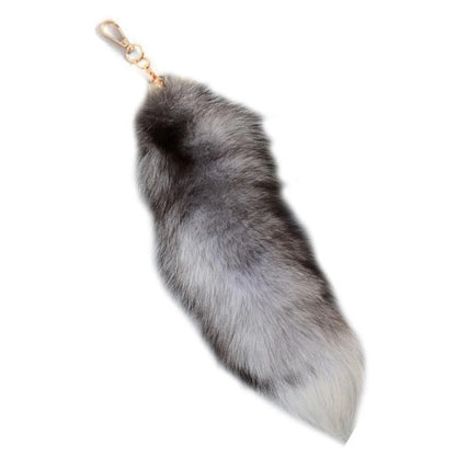New Fashion Wolf Tail Fur Keychains Unisex Pendant Car Keyring Holder Key Chains Charm Bag Accessories Gifts