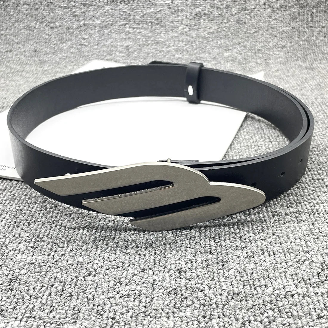 2024 women's belt y2k Egirl Metal M-shaped Snap PU Belt Ceinture Jean Pants Waistband Belts for Lady Luxury Designer Accessories