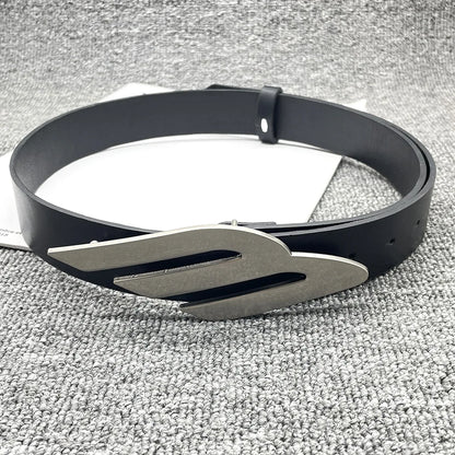 2024 women's belt y2k Egirl Metal M-shaped Snap PU Belt Ceinture Jean Pants Waistband Belts for Lady Luxury Designer Accessories
