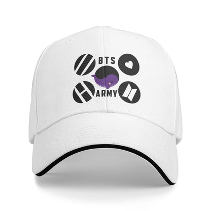 Arirang Album Tour Baseball Cap Retro BT is Back Sandwich Hats Men Women Breathable Sun Hat Running Golf