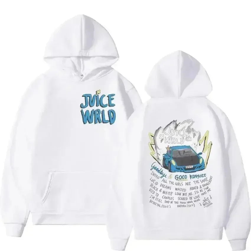Juice WRLD Hoodies Men Women's Hooded Sweatshirts Fashion Hip Hop Casual Pullovers Autumn Boys Girls Black Streetwear Juicewrld