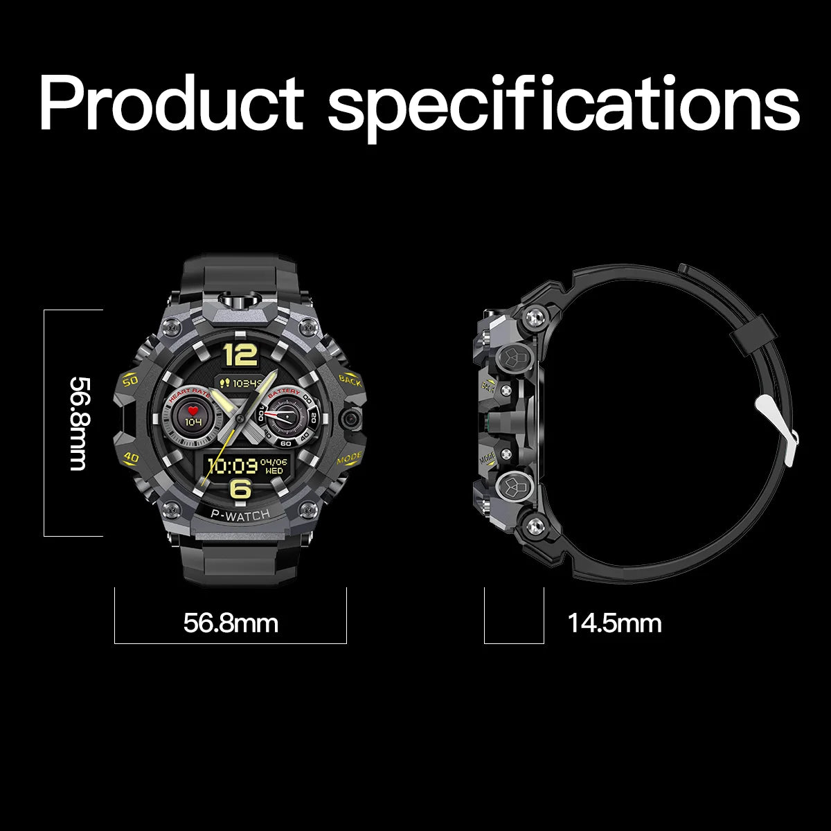 Q668 Smartwatch Android 10.0 Smart Watch With 1.95 inch Amoled HD Screen inset 4g/5g Sim Card GPS WIFI IP68 Waterproof 512GB