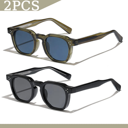 1/2/3 Pcs Wholesale New Square Retro Sunglasses Men Fashion Punk Sun Glasses Women Travel Eyewear Lunette De Soleil Femme UV400