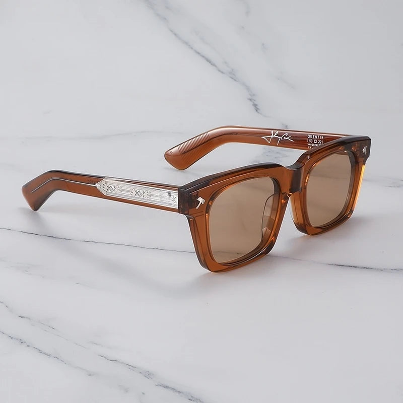 JMM QUENTIN Man Sunglasses Japan Thick Acetate Outdoor Square Sun Glasses Woman Fishing Driving Gafas Lentes De Sol Hombre