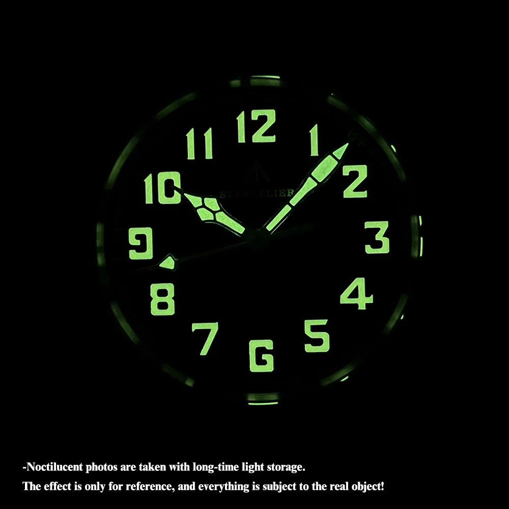 STEELFLIER Official SF740V New Quartz Wristwatch Super C3 Luminous 200M Waterproof VH31 Mute Movement Man Fashion Business Watch