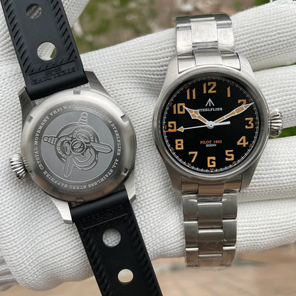 STEELFLIER Official SF740V New Quartz Wristwatch Super C3 Luminous 200M Waterproof VH31 Mute Movement Man Fashion Business Watch