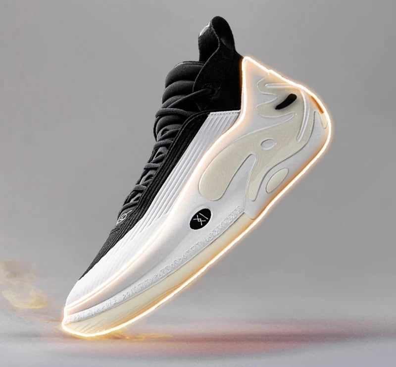 Li-Ning Men's WAY OF WADE 11 WHITE HOT Professional Basketball Shoes Carbon Plate Cushion Support Indoor Sneakers ABAU049