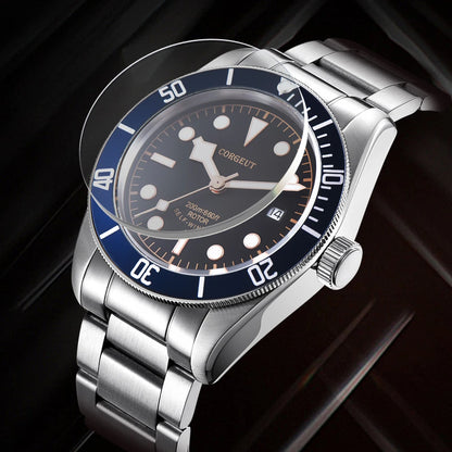 CORGEUT Japan Movement Biwan Snowflake Business Luxury Men Watches Sapphire Glass Automatic Mechanical Diving Date Watch for Man