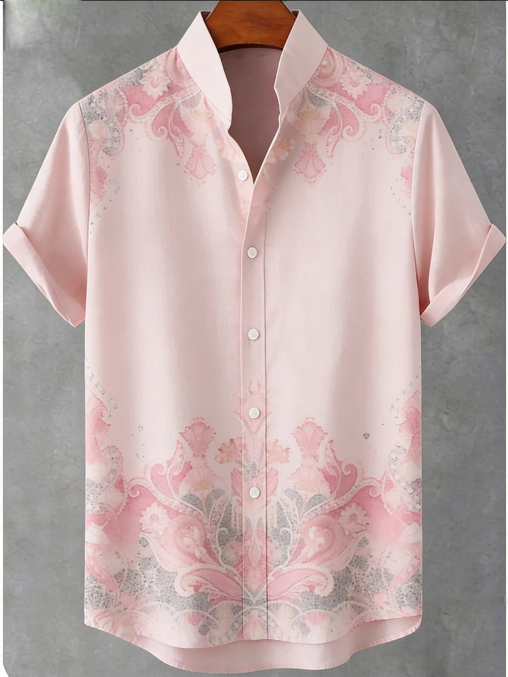 2026 Men's New Natural Tiger Phoenix Pattern 3D Printed Linen Casual Shirt Hawaiian Outdoor Activity Short-sleeved Clothing Men