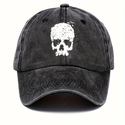 Print Washed Cotton Baseball Cap for Men Women Vintage Casual Peaked Caps Outdoor Running Sun Hat Adjustable Soft Top