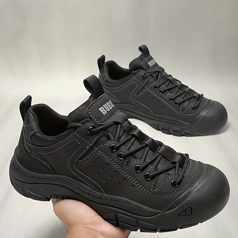 Men's Casual Large-Size Sneakers, Comfortable for All Seasons, Lace-Up Men's Shoes, Non-Slip and Wear-Resistant Hiking Shoes, Walking Shoes, Breathable Uppers, Suitable for Daily Wear, Outdoor Travel, Hiking, Trekking, Busine