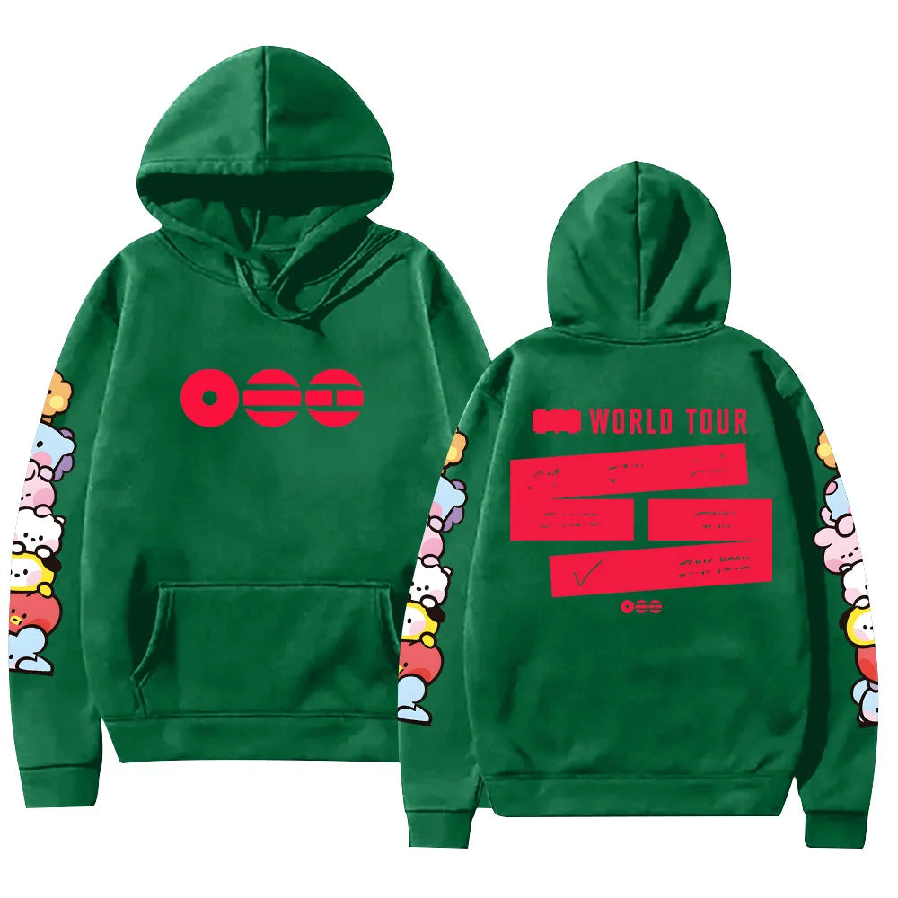 A-Arirang Album Tour Graphic Print Hoodies Pop Fans Gifts Clothing Women Men Comfortable Pullover Fashion New Casual Loose Hoody