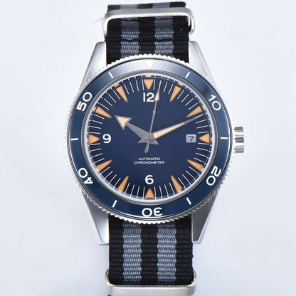 Custom Logo NH35 Movement Watch 10bars Mens 41mm Sapphire Ceramic Bezel Male Mechanical Clock Diver Sports Automatic Wristwatch