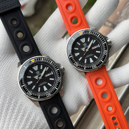 STEELDIVE New SD1961 43.8mm BGW9 Blue Luminous Sapphire Glass NH36 Automatic 200m Waterproof Mens Dive Watch with Ceramic Bezel