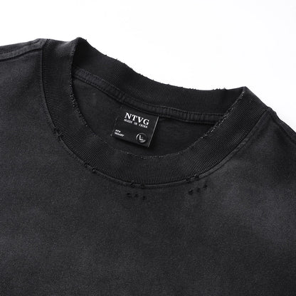 Retro Washed Oversized T-shirt Men Clothing Hip Hop Y2k T Shirts High Quality Short Sleeve Letter Printed Tees 2026 New In Tops