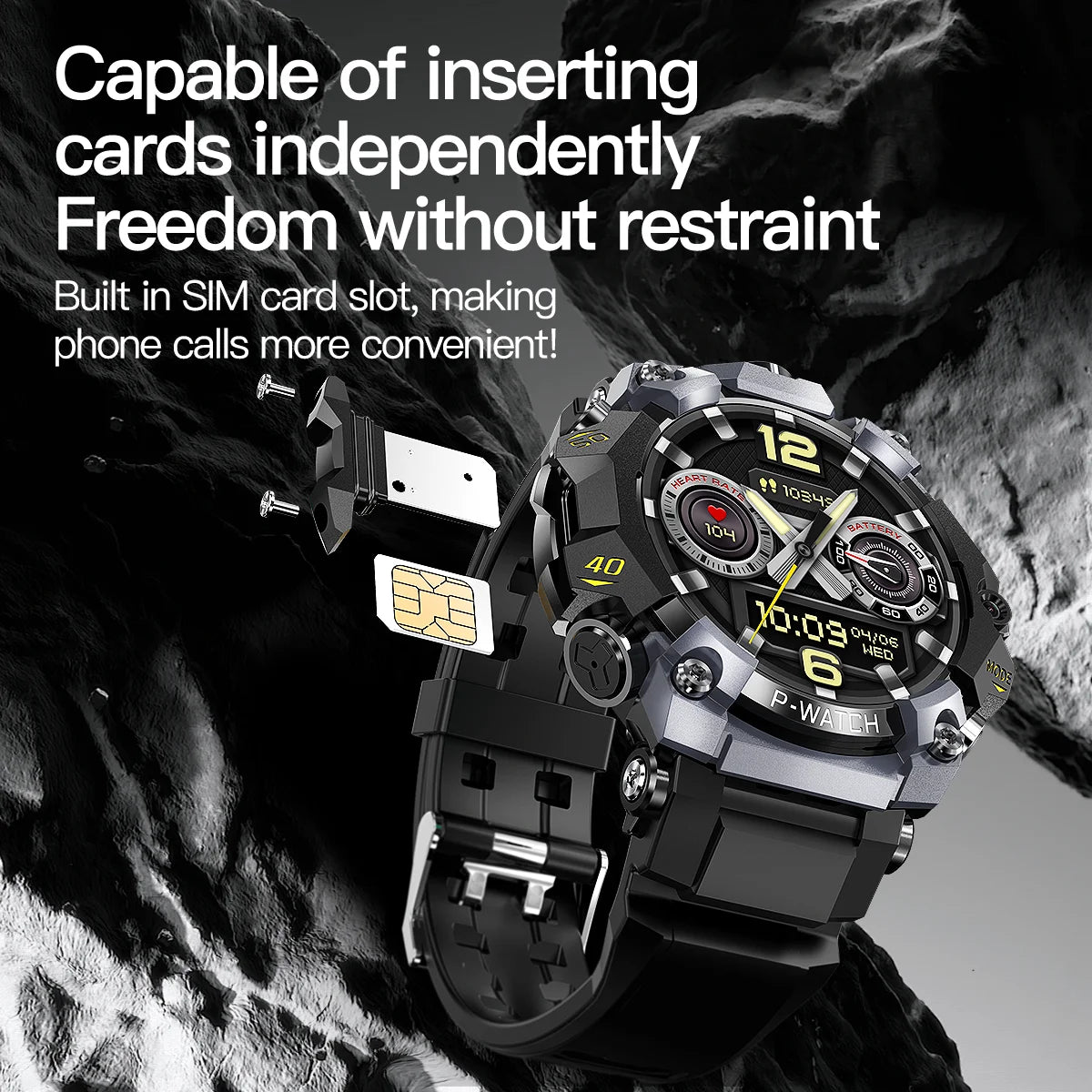 Q668 Smartwatch Android 10.0 Smart Watch With 1.95 inch Amoled HD Screen inset 4g/5g Sim Card GPS WIFI IP68 Waterproof 512GB