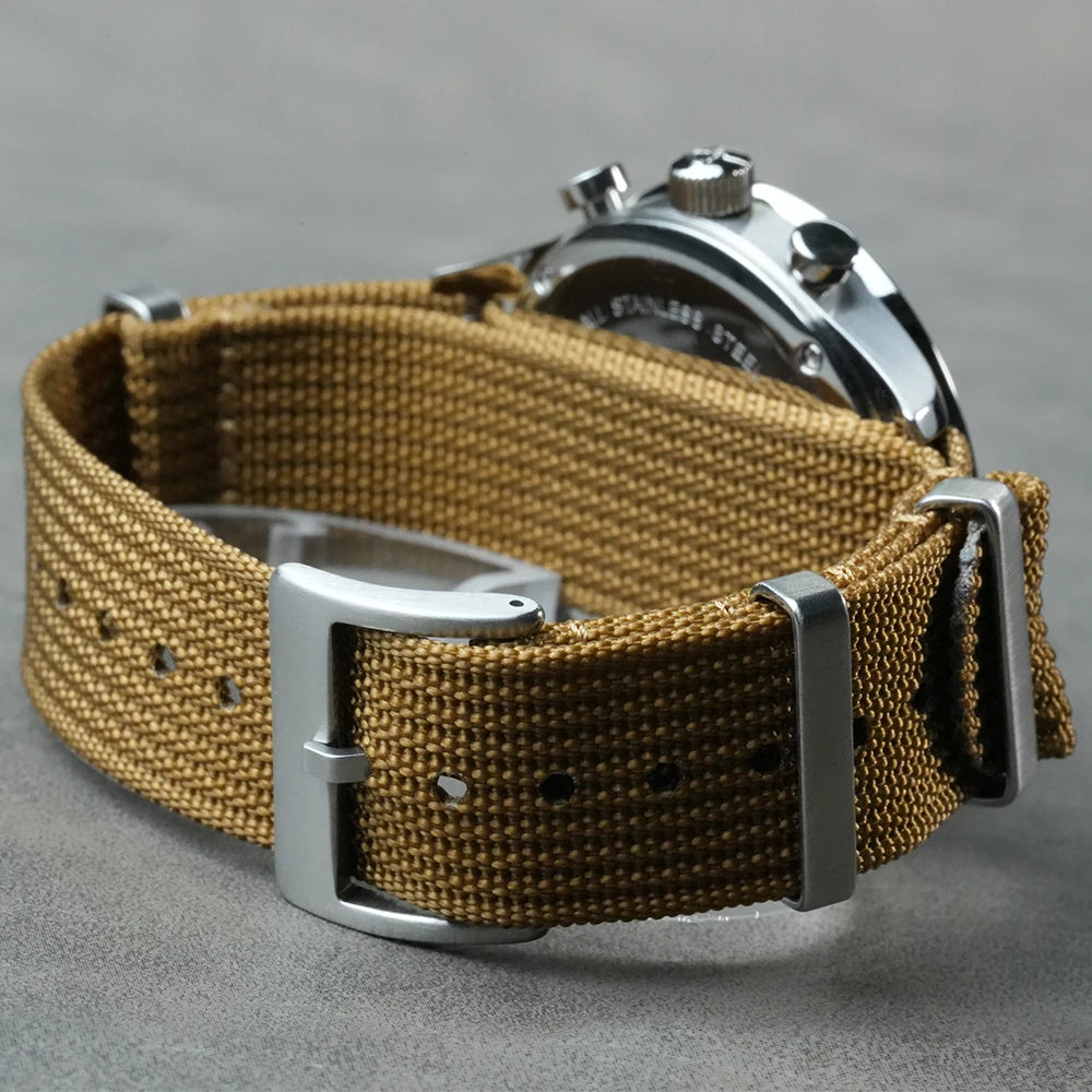 CADISEN New Mens Watches Luxury Quartz Watch For Man Chronograph Japan MIYOTA 0S11 Men Gift Luminous Waterproof Canvas Wristwatc
